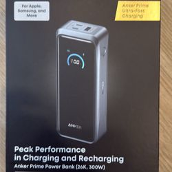 Anker Prime Power Bank, 26,250mAh 3-Port Portable Charger with 300W Max Output, Two-Way Charging, TSA-Approved, App Control, for MacBook, iPhone 17/16