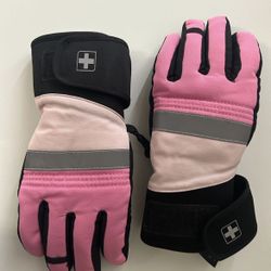 Girls Pink Swiss Tech Gloves new Size Small/Medium