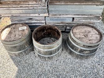 Wine Barrel Planter