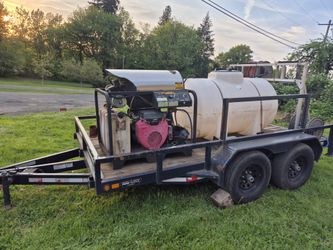 Pressure Washer Fully Contained Tamdem Axle Trailer 