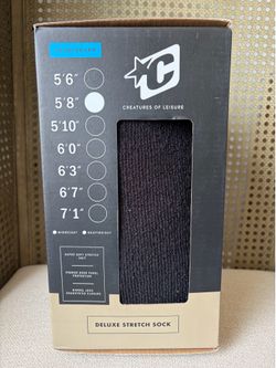 NIB CREATURES OF LEISURE 5’8” Shortboard Sox Stretch Cover Universal -Black