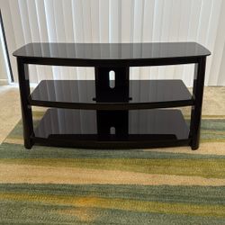 TV Stand (3-Tier) Glass Shelving
