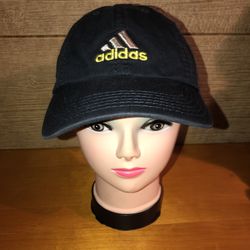 Adidas black one size fits most adjustable hat