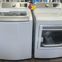 5.5cu.ft Top Load Washer And  7.4 Cu.ft Electric Dryer Set 