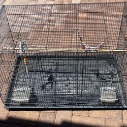 Metal Birds Black Cage 