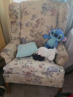 1930's Antique Wingback Chairs Asking $50.00 For The Pair Could Use A Cleaning Have Had Them For Many Many Years (asking price just dropped need gone)