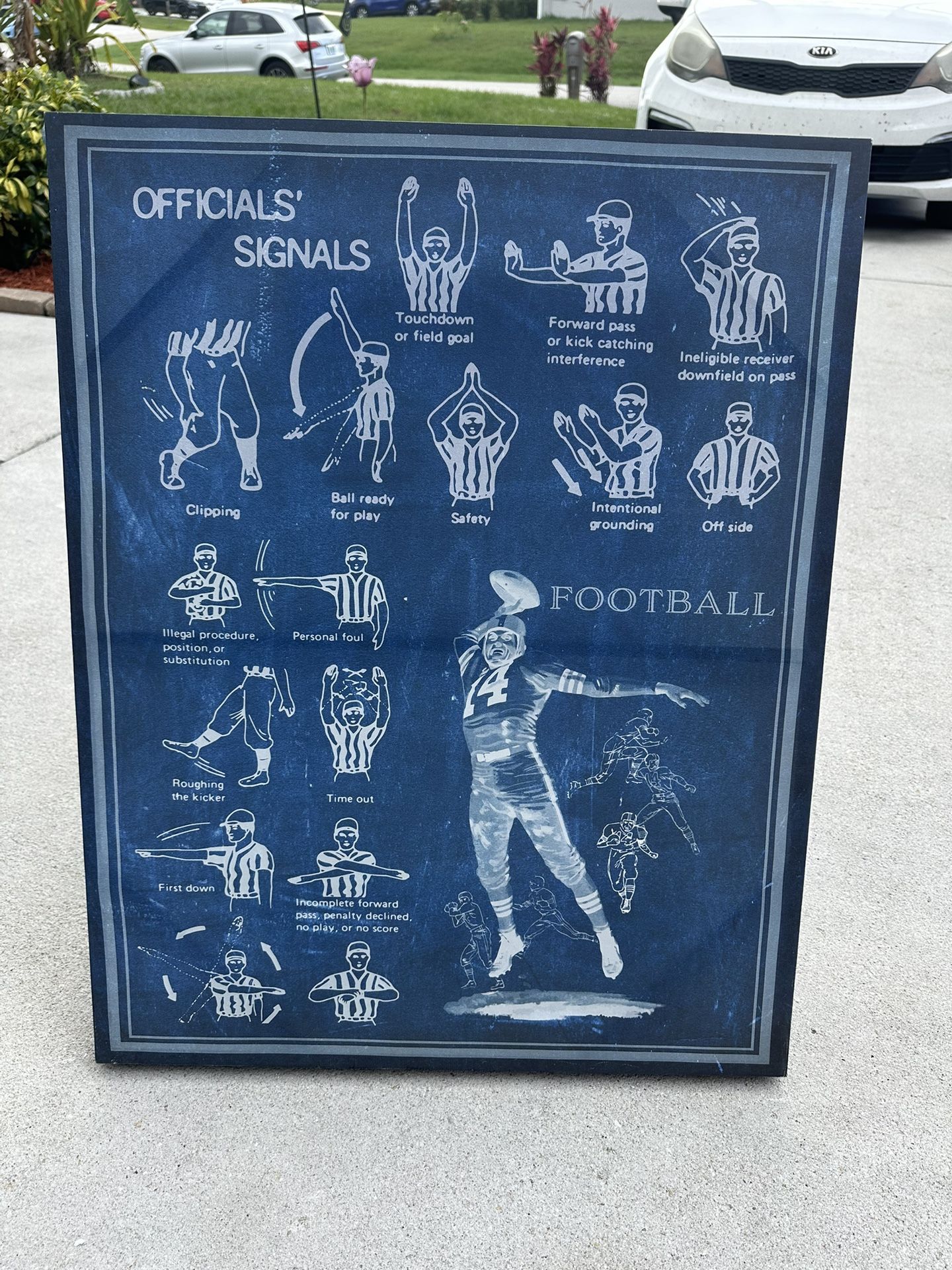 ~Like New Boys Football Picture Room Sports Decor~$10