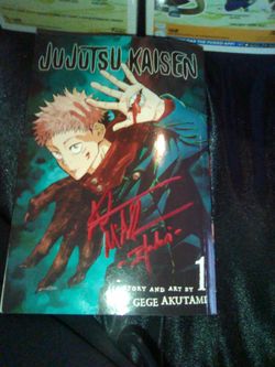 Jujutsu kaisen vol 1 signed by Adam McArthur