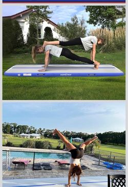 Vofitny Inflatable Gymnastics Air Track Mat