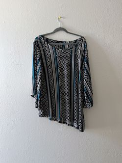 Alfani Geometric Print Studded Top / Blusa estampada Alfani con tachuelas