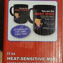 Trump MAGA "You Are The Best Wife" 12 oz Heat Sensitive Mug 