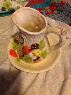 Vintage basin and pitcher