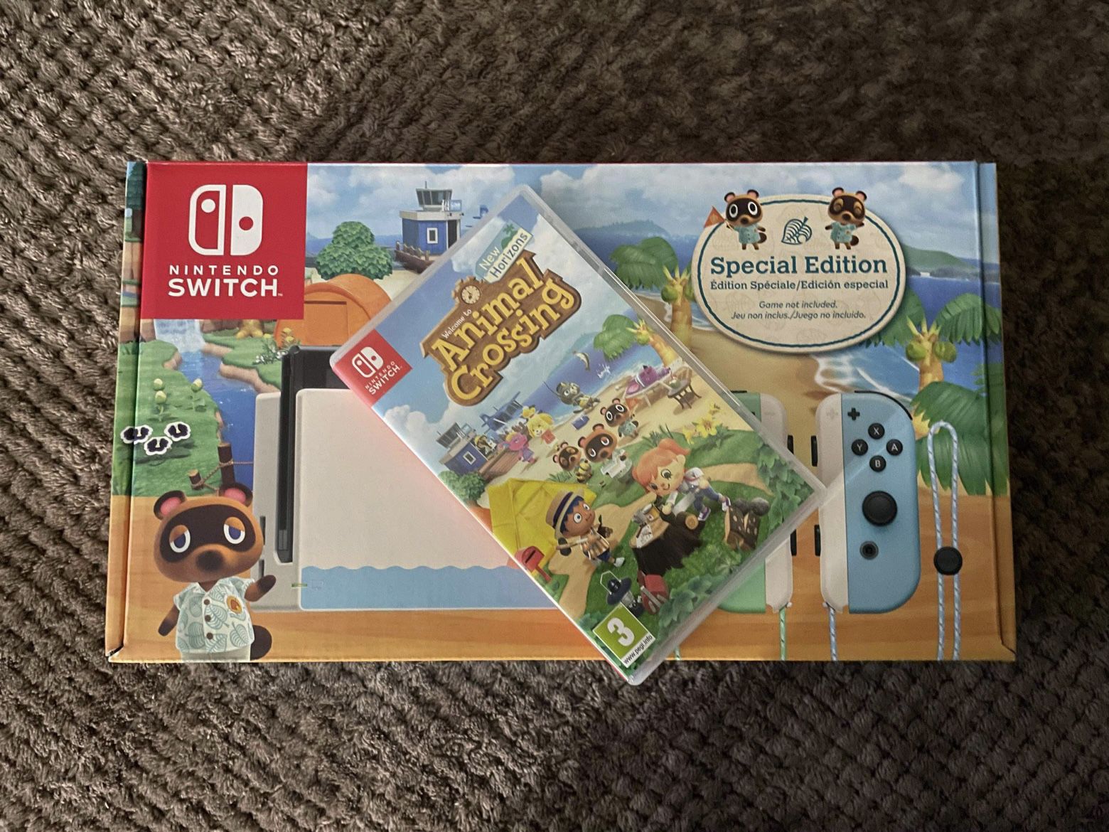 Nintendo Switch With Animal Crossing Game