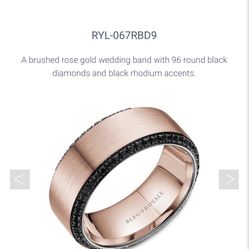 Men’s Rose gold And Diamond Ring 9.5