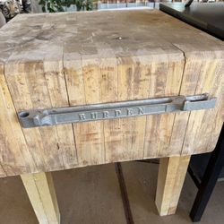 Extra Large Very Heavy Butcher Block 