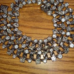 Brass Chain With Qz Diamonds 24 Inch 