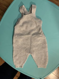 Baby knit overalls