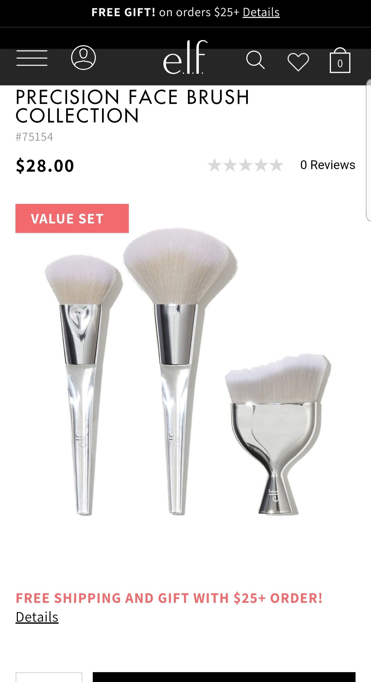 Elf beautifully precise face brush