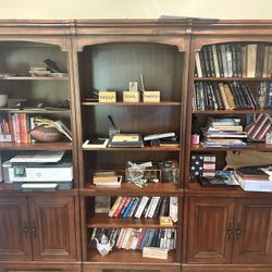 Set Of 3 solid wood bookcase For Sale As set $350  