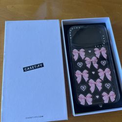 NEW in box Casetify iphone 17pro case-Pink Bows