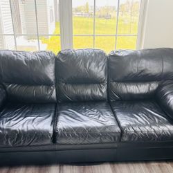 Leather couch 