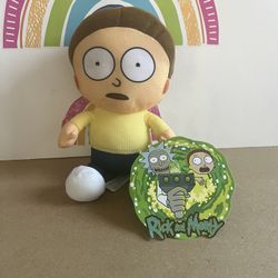 RICK AND MORTY 61/2 INCH PLUSH! BRAND NEW WITH TAGS