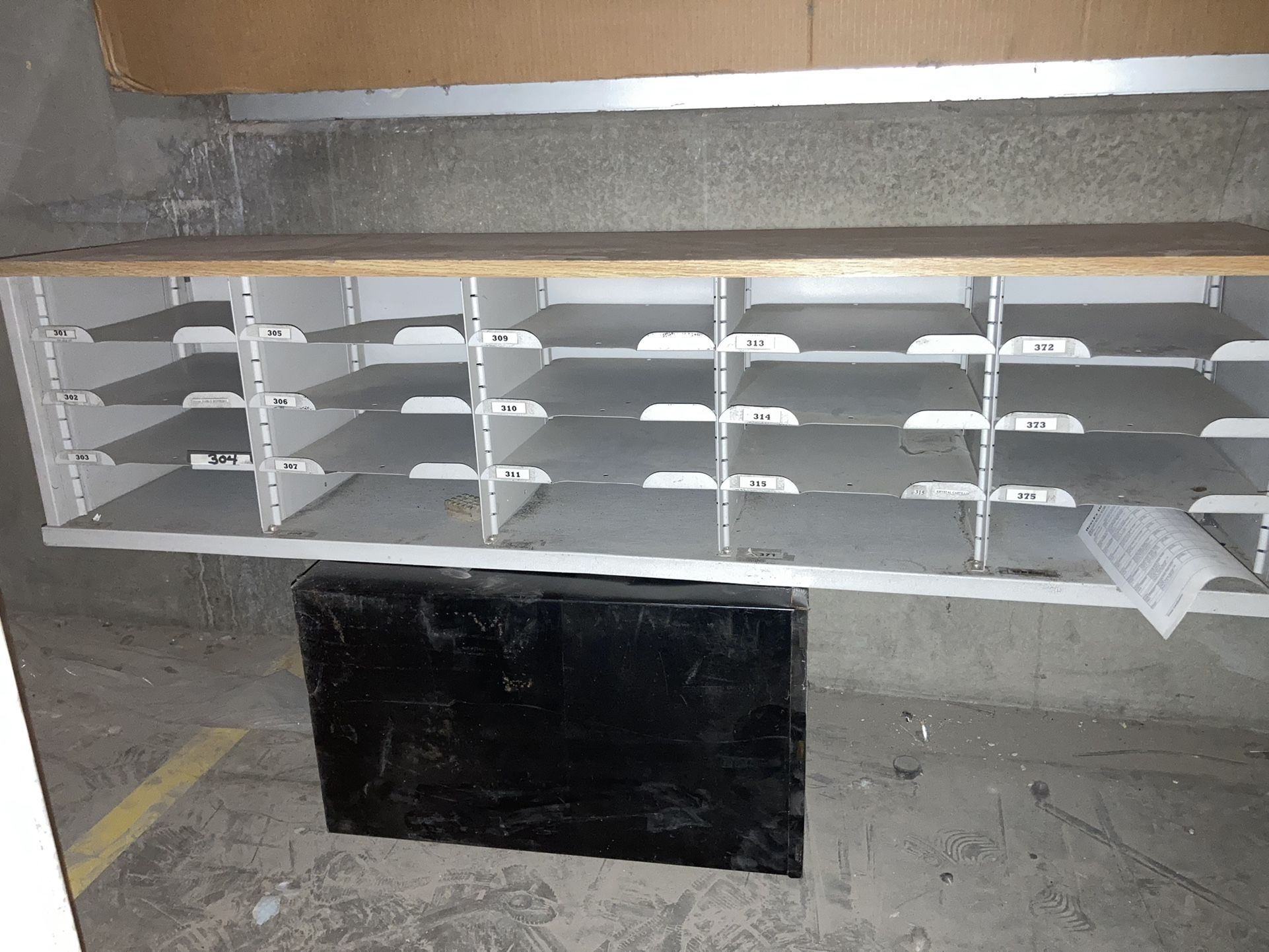 Steel mailroom Organizer / Literature cabinet