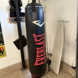 Everlast Heavy Punching Bag With Post