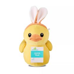 Easter Small Yellow Duckie Plush with Bunny Ears, 9 in, by Way To Celebrate