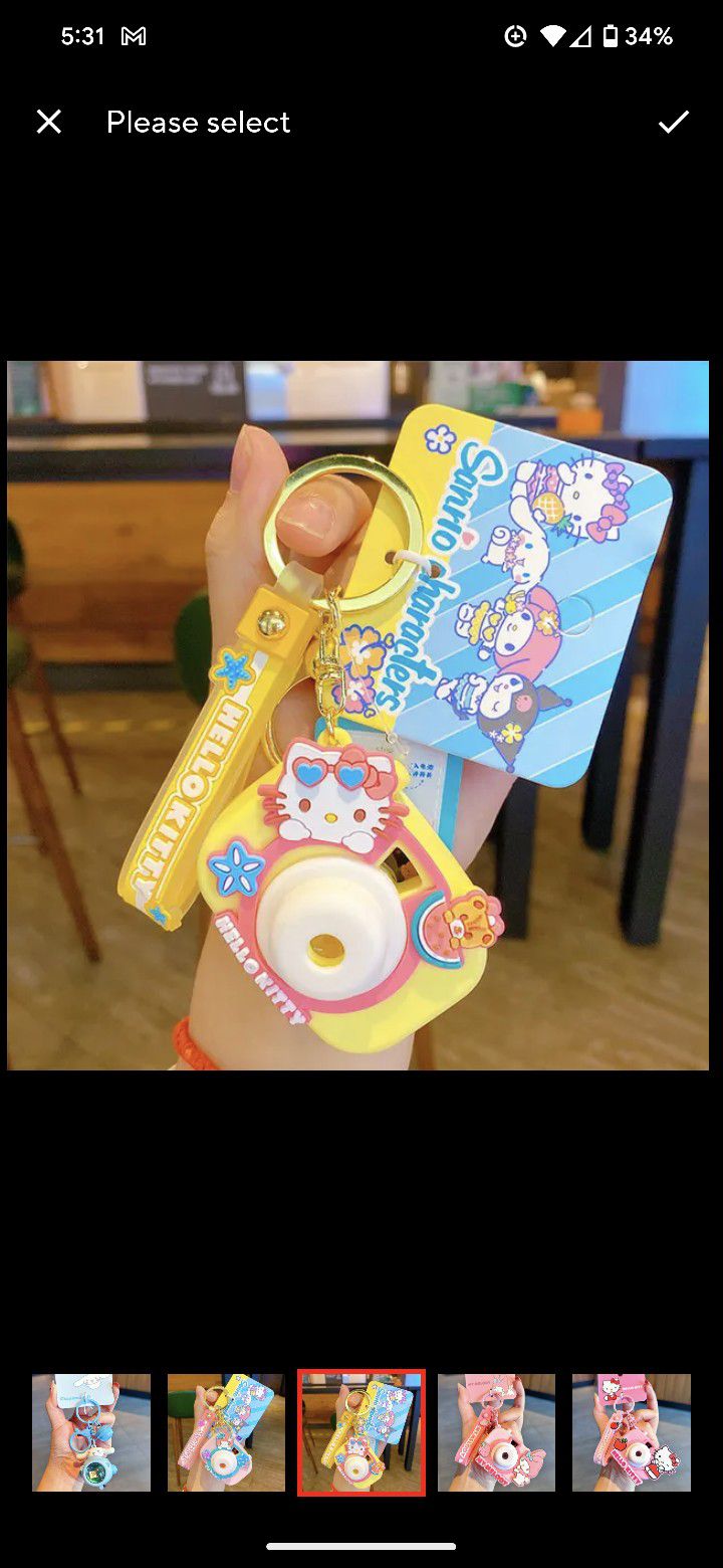 New Hello Kitty Camera Keychain 
