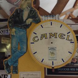 Vintage Camel Cigarette Clock