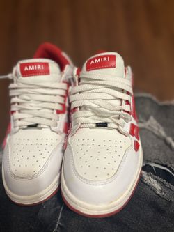 AMIRI Red And White Skel Top Low