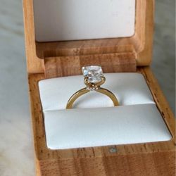 2.51 Carat Radiant Lab Grown Engagement Ring