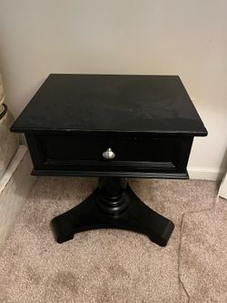 Black night stand