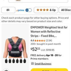 EMPOWER Weighted Vest for Women  16lb