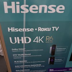 His en 75” Class 4k UHD LED Roku Smart Tv
