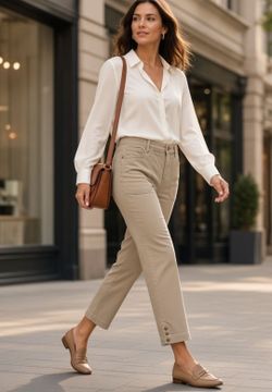 Gloria Vanderbilt Women’s Size 10 Capri Crop Beige "All Around Slimming Effect" Size 10 Regular in Gloria Vanderbilt Capri Pants, the official manufac