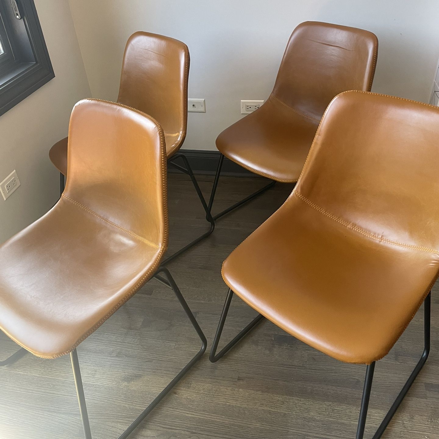 Faux Leather Chairs