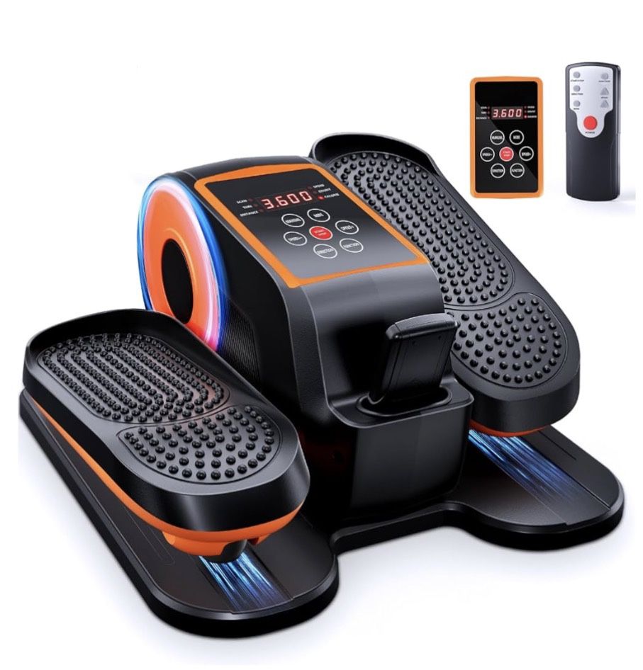 Under Desk Elliptical Machine, Ellipse Leg Exerciser as Seen on TV with Rem