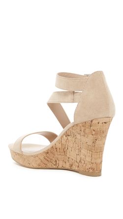 Charles By Charles David Women's Cork Wedge Sandals Size 9.5 And 10