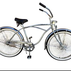 26" Lowrider Complete Bike Black/Chrome or 26" Lowrider Complete Bike Chrome