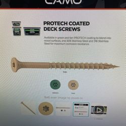 Tan CAMO Premium deck screws 2 1/2” #9 1750CT