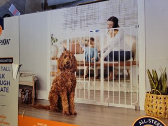 Top Paw Extra Tall Walk Thru Pet/baby Gate