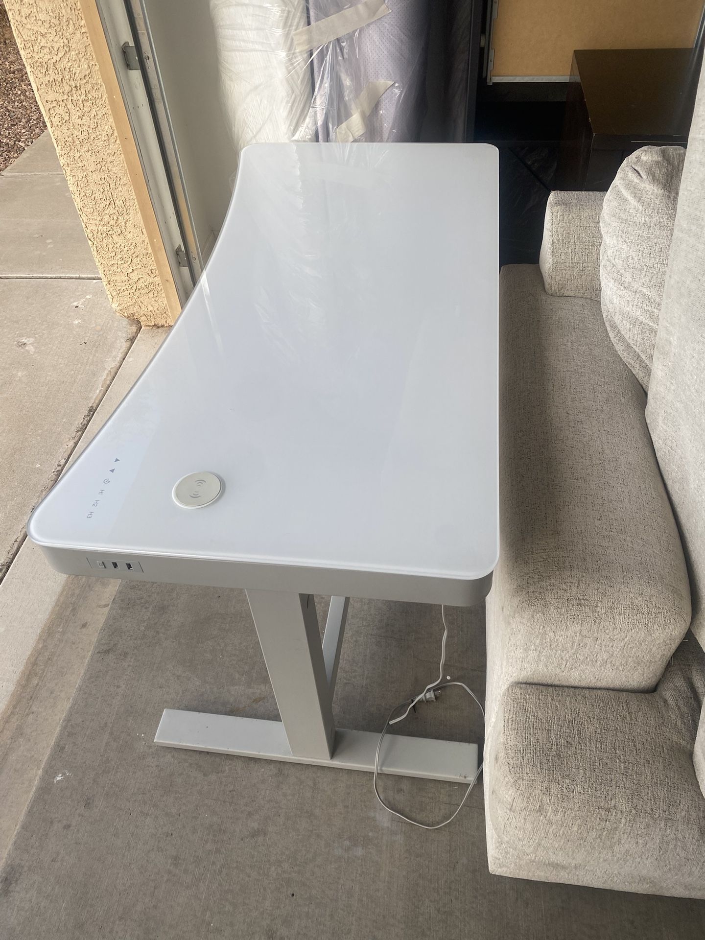 Electric Glass Standing Desk 