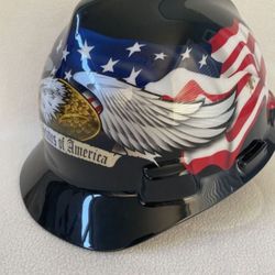 Freedom Series V-Gard Helmets, Fas-Trac Ratchet, American Flag & Eagle- 