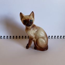 Norleans Japan Porcelain Seal Point Siamese Cat Figurine