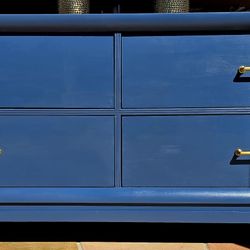 Blue Satin Dresser 