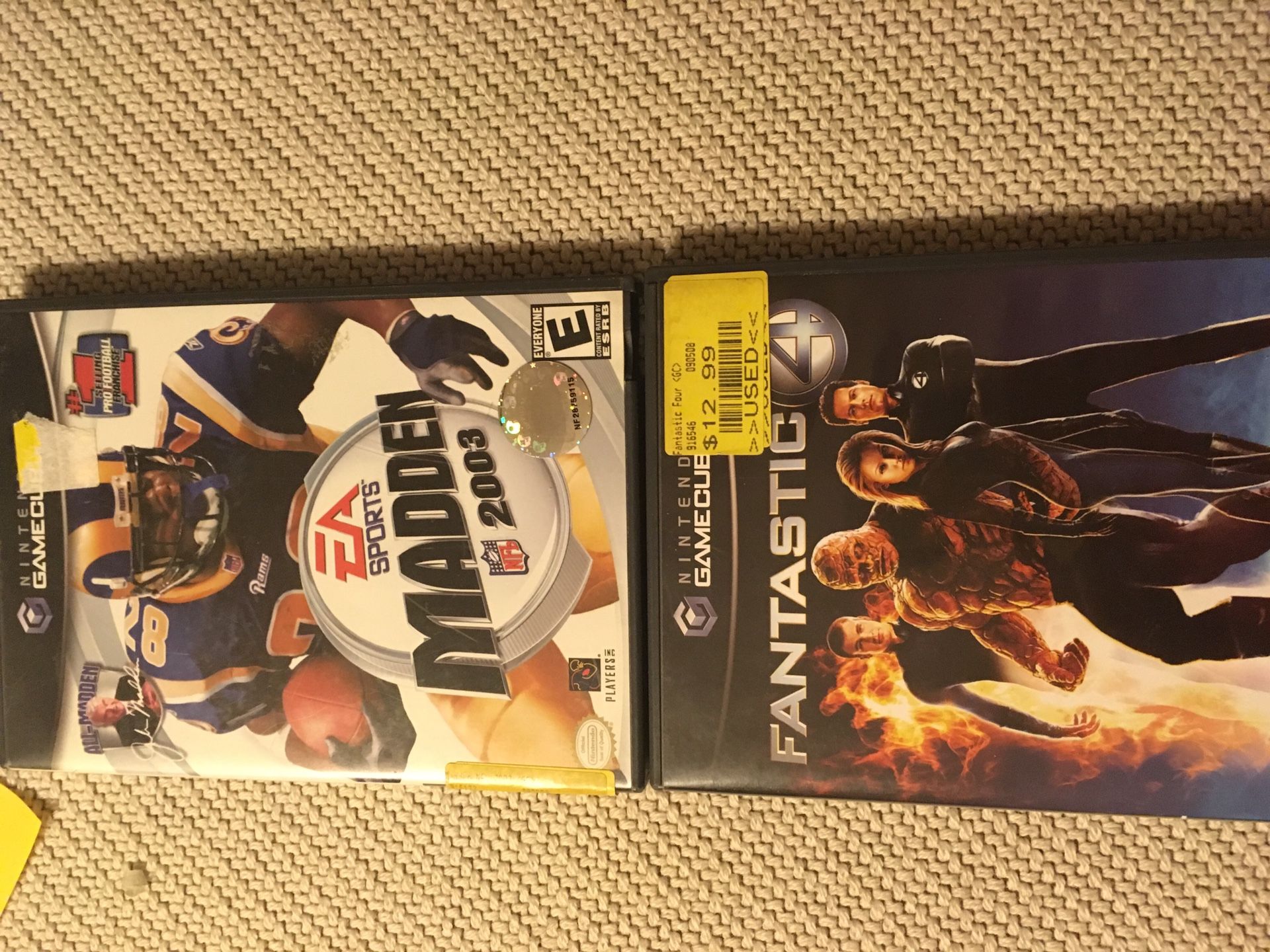 GameCube games, $3 each