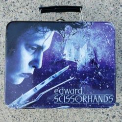 Edward Scissorhands Tin Lunchbox 2004 Nice 8"X 6" Inches Johnny Depp.