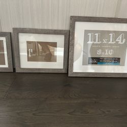 Miscellaneous Gray Matted Frames